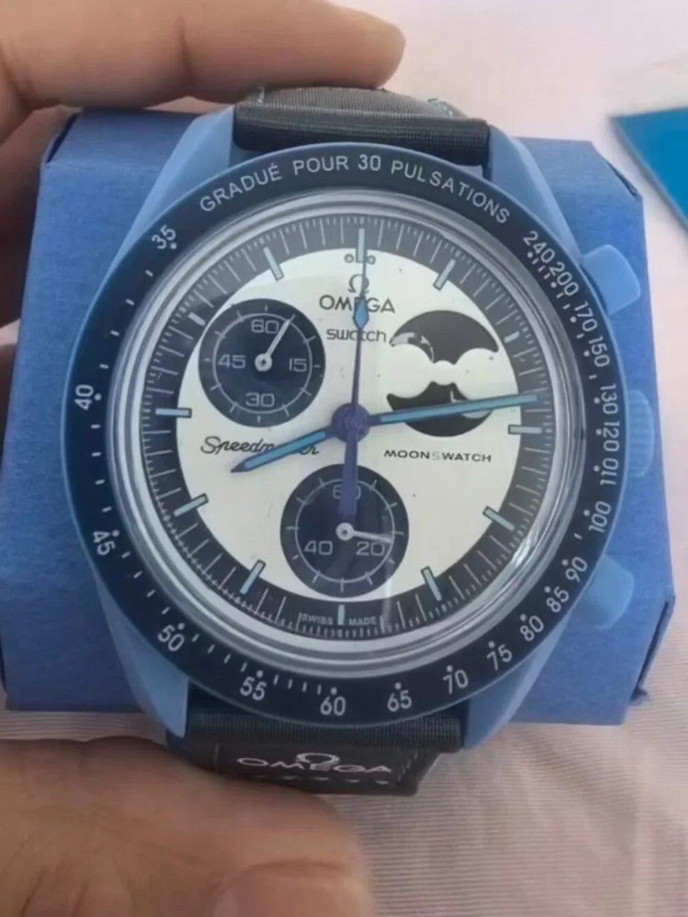 Omega x Swatch MoonSwatch Super Blue Moonphase SO33N700